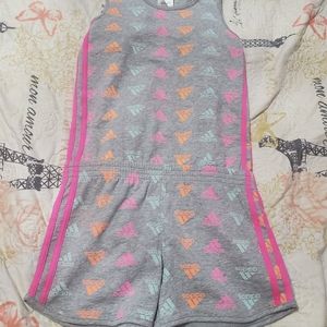 Heather Gray girls romper